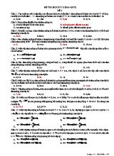 Đề thi học kì I Vật lí lớp 12 - Đề số 2 - Năm học 2016-2017